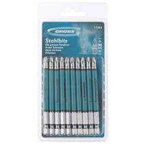 Ponta Bits PH2 90mm Kit 10 peças Ponteira Magnética Antiderrapante Imantada Parafusadeira Aço S2 Gross