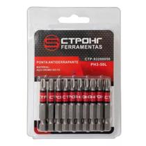 Ponta Bits PH3 50mm Ponteira Magnética Philips Aço Parafusadeira Kit 10 Peças