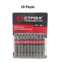 Ponta Bits Philips Antiderrapante 10 Peças PZ2 50mm