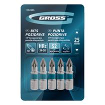 Ponta Bits Pz1 25mm Pozidriv Philips Encaixe Rápido Magnético Kit 5 pçs