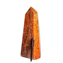 Ponta Calcita Laranja Natural Sextavado 33cm 6kg Classe A Ponta Calcita Laranja Natural Sextavado 33cm 6kg Classe A