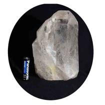 Ponta Cristal Bruto Natural Pedra Com Base Serrada 14,1cm