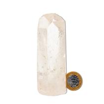 Ponta Cristal Natural Base Serrada 10 a 12 cm 300 g Tipo B Ponta Cristal Natural Base Serrada 10 a 12 cm 300 g Tipo B