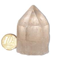 Ponta Cristal Sextavada Bruta Base Serrada Gerador Natural Ponta Cristal Sextavada Bruta Base Serrada Gerador Natural