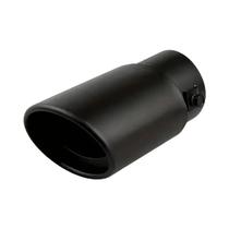 Ponta De Escape Cromada Em Aço Inoxidável Preto De 2,5 Polegadas Para Carro - 1 Peça Ponta De Escape Cromada Em Aço Inoxidável Preto De 2,5 Polegadas Para Carro - 1 Peça