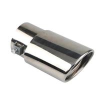 Ponta De Escape Redonda Em Aço Inoxidável Universal Cromada Para Carro