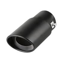 Ponta De Escape Traseira Universal Em Aço Inoxidável Preto, Tubo Redondo Remus, Acessório Para Carro