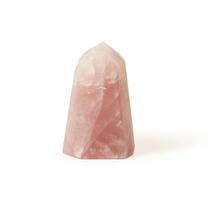 Ponta de quartzo rosa polido - Loja da Índia