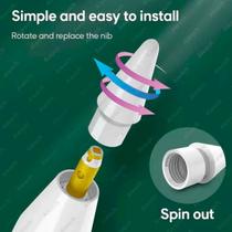 Ponta de reposição compatível com Apple Pencil de 1ª e 2ª geração