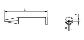 Ponta De Solda Fenda Longa 1,6Mm Para Wp120/Wxp120