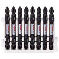 Ponta Dupla Phillips Impact Control PH2-PH2 65 mm com 8 peças Bosch