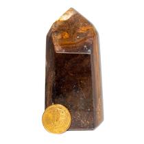 Ponta Jaspe Monet Natural Gerador Sextavado 80 a 90mm 155g Ponta Jaspe Monet Natural Gerador Sextavado 80 a 90mm 155g