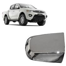 Ponta Maçaneta Cromada Dianteira E Traseira Mitsubishi L200 Triton 2007 Á 2017
