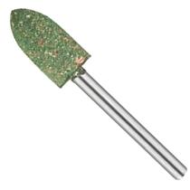 Ponta Montada 8Mm Cônica Borracha Gergelim Para Retifica 3Mm