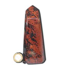 Ponta Obsidiana Mahogany ou Mogno Pedra Vulcanica 15,5 Cm