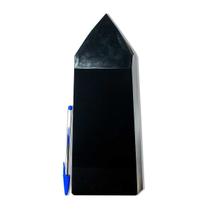Ponta Obsidiana Negra Gigante 4,4Kg Pedra Lava Vulcânica
