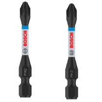Ponta para parafusar Bit Impact Control Ph2 50mm Com 2 Peças Bosch 2608522520