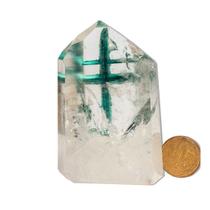 Ponta Pedra Cristal Cruz Lapidado Sextavado Tipo A 75mm 176g Ponta Pedra Cristal Cruz Lapidado Sextavado Tipo A 75mm 176g