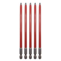 Ponta PH2 150mm Philips Longa Magnética Antiderrapante 5 peças 1/4 hex