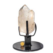Ponta Quartzo Cristal Catedral Bruto Natural 16cm 900g Base Ponta Quartzo Cristal Catedral Bruto Natural 16cm 900g Base