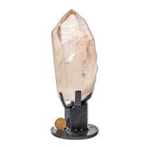 Ponta Quartzo Cristal Pedra Natural Bruto 15cm 906g com Base Ponta Quartzo Cristal Pedra Natural Bruto 15cm 906g com Base