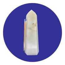 Ponta Quartzo Leitoso Pedra Natural Tam G 18cm 768g Classe C Ponta Quartzo Leitoso Pedra Natural Tam G 18cm 768g Classe C