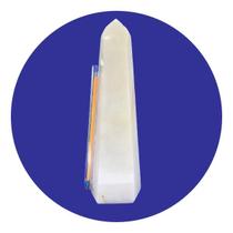 Ponta Quartzo Leitoso Pedra Natural Tam G 19cm 712g Classe C Ponta Quartzo Leitoso Pedra Natural Tam G 19cm 712g Classe C