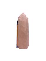 Ponta Quartzo Rosa Pedra Natural Grande 18cm 1,0Kg Classe B - CristaisdeCurvelo