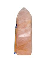 Ponta Quartzo Rosa Pedra Natural Grande 21cm 1,7kg Classe B - CristaisdeCurvelo