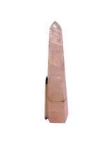 Ponta Quartzo Rosa Pedra Natural Grande 25cm 1,1kg Classe B - CristaisdeCurvelo