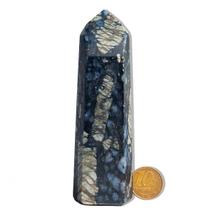 Ponta Riolita Azul Pedra Natural 11 a 12cm 150 a 200g Tipo B