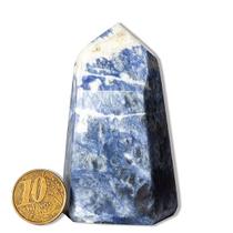 Ponta Sodalita Gerador Pedra Natural 7 a 8cm 133g Classe B