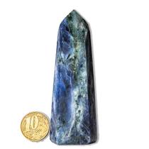 Ponta Sodalita Gerador Pedra Natural 8 a 9cm 90g Classe C Ponta Sodalita Gerador Pedra Natural 8 a 9cm 90g Classe C
