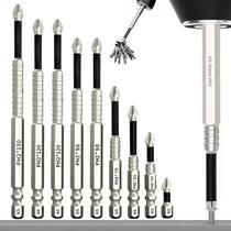 Pontas Bits Magnéticas K5 Ph2 Para Parafusadeira Kit 9 Pontas Bits Magnéticas K5 Ph2 Para Parafusadeira Kit 9