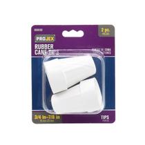 Pontas de bengala de borracha PROJEX Off-White Round, pacote com 2, 2,2 cm Pontas de bengala de borracha PROJEX Off-White Round, pacote com 2, 2,2 cm