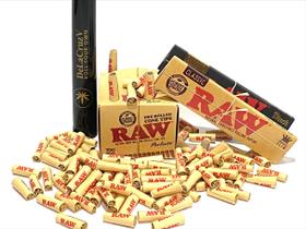 Pontas de cone pré-enroladas RAW Perfecto 100 Tips + 2 pacotes King Size Pontas de cone pré-enroladas RAW Perfecto 100 Tips + 2 pacotes King Size