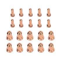 Pontas De Eletrodo De Plasma 20 Peças Para PT80 IPT-80 PTM-80 Consumíveis De Bico De Latão 52558
