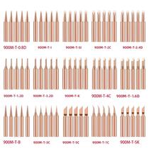 Pontas De Solda De Cobre Puro Sem Chumbo Série 900M-T (5 Peças) Para Ferro De Soldar