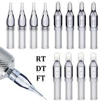 Pontas De Tatuagem Descartáveis cinza, 50/100 Peças, Tubo De Agulha Curto Rt Dt Ft Para Maquiagem