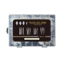 Pontas De Unha Clear Stiletto Coffin 96pcs, Molde De Gel De Construção Rápida, Ferramentas De