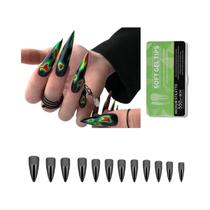 Pontas De Unhas Em Gel Macio Fosco, 550 Peças, 11 Tamanhos, Extensões De Unhas Em Gel Com Estojo