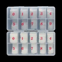 Pontas de unhas falsas RayanWay, capa completa, acrílico, 1000 unidades com estojo