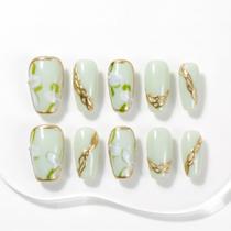 Pontas de Unhas Postiças Sun&Beam Nails Curta Média Bailarina 10 Unidades