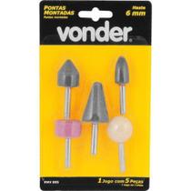 Pontas Montadas Jogo 05 Peças Pmv005 Vonder - 6mm