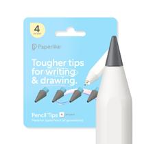 Pontas para Apple Pencil Paperlike, pacote com 4 unidades, para Apple Pencil 1ª e 2ª geração Pontas para Apple Pencil Paperlike, pacote com 4 unidades, para Apple Pencil 1ª e 2ª geração