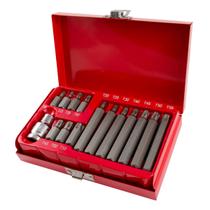 Pontas Torx Curto E Longo Jogo 10 Mm Kit C/ 15 Peças