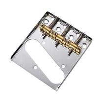 Ponte De Guitarra Fixa Vintage Em Latão Compensado Com Placa De Aço De 3 Selas 54mm Compatível Com