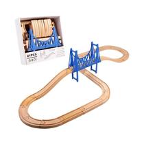 Ponte De Trilhos De Trem De Madeira, Túnel, Passarela Urbana, Brinquedo De Cena De Trânsito DIY Em