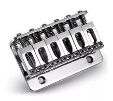 Ponte Fixa Hardtail Para Guitarra Elétrica 6 Cordas Cromada Ponte Fixa Hardtail Para Guitarra Elétrica 6 Cordas Cromada