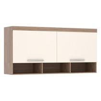 Ponte Modulada Aérea Casal 2 Portas 167cm Avelã Com Areia